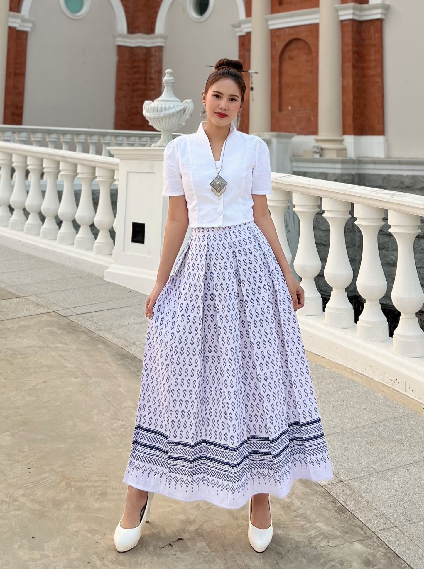 Vintage Lanna TRADITIONAL CLOTHES SET – Thailand Vintage Skirt And Blouse Clothe Set For Women
